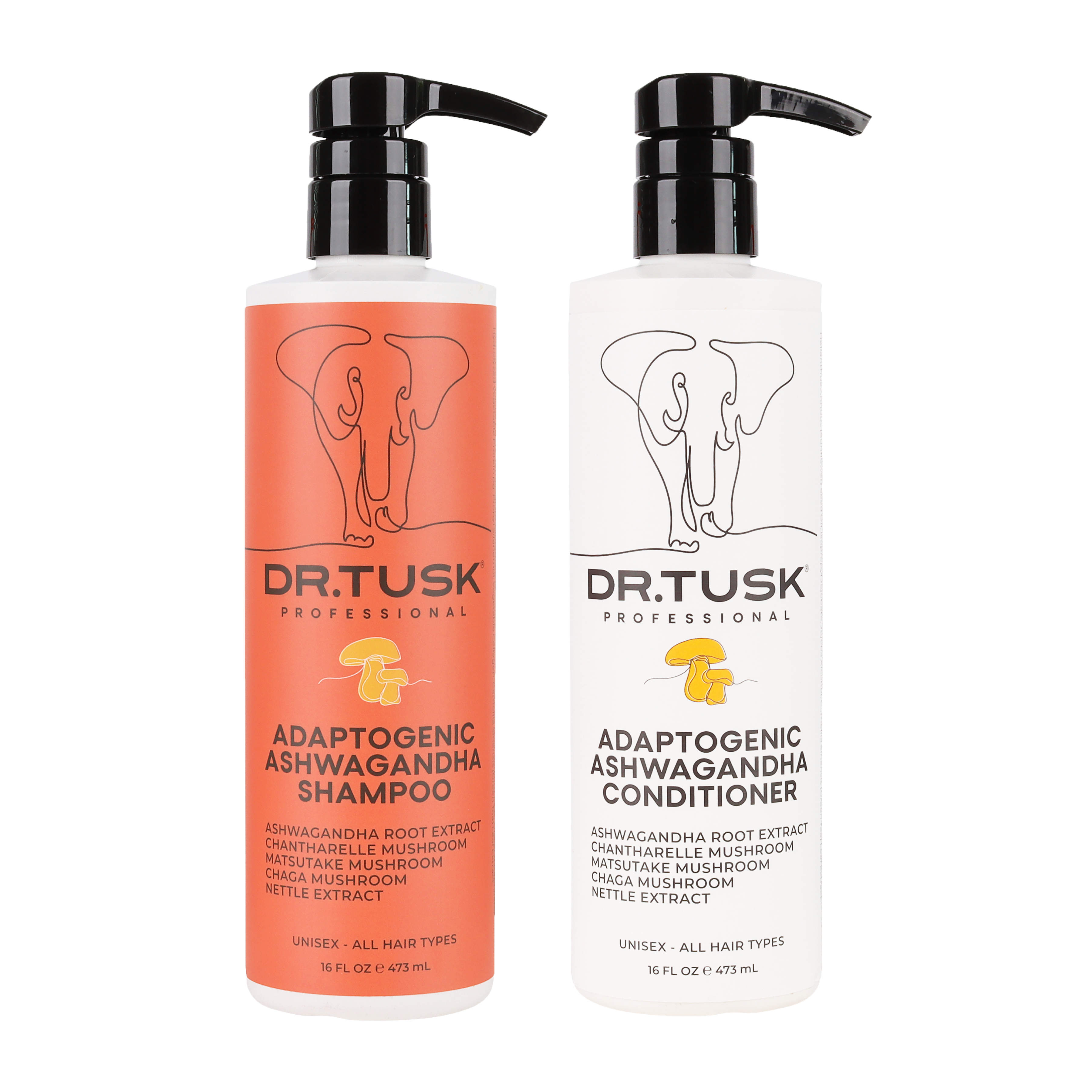 Ashwagandha Mushroom Shampoo & Conditioner Duo
