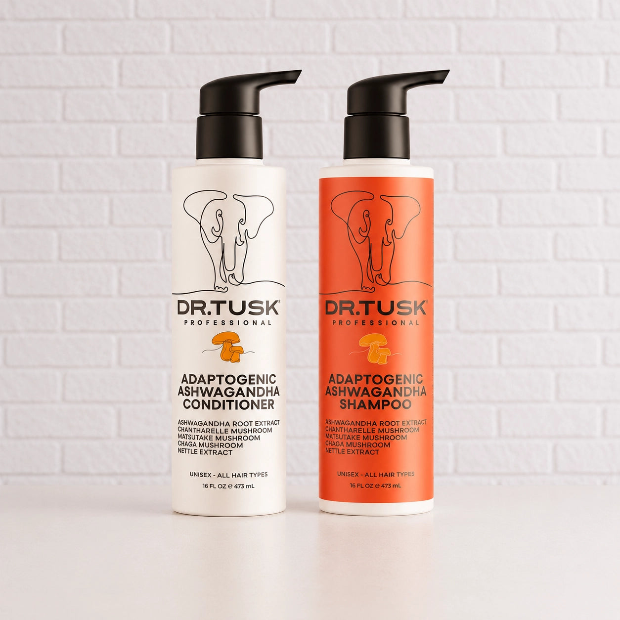 Ashwagandha Mushroom Shampoo & Conditioner Duo